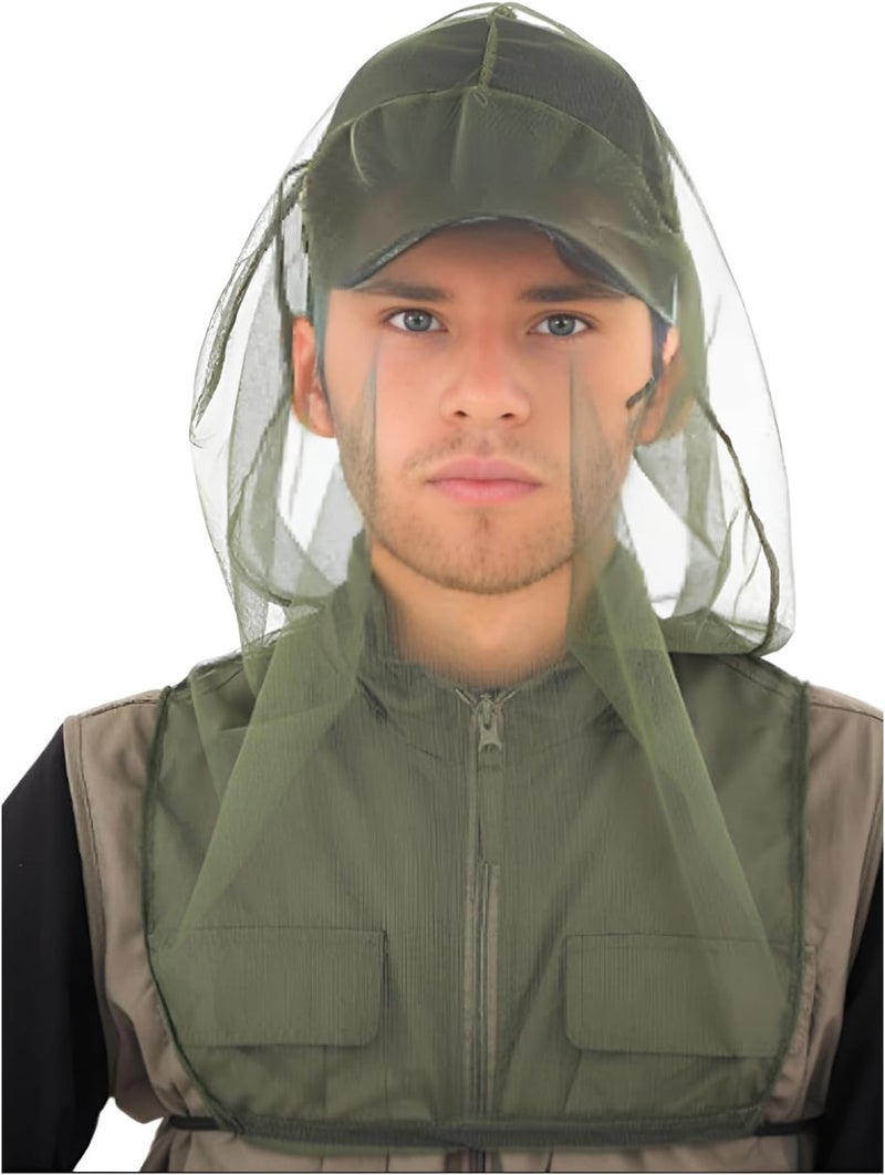 Owoniule 2 Packs Mosquito Head Net Mesh, Bug Net for Head Better Sealing Face Neck Mask Suitable for All Seasons (Black) - Image 4